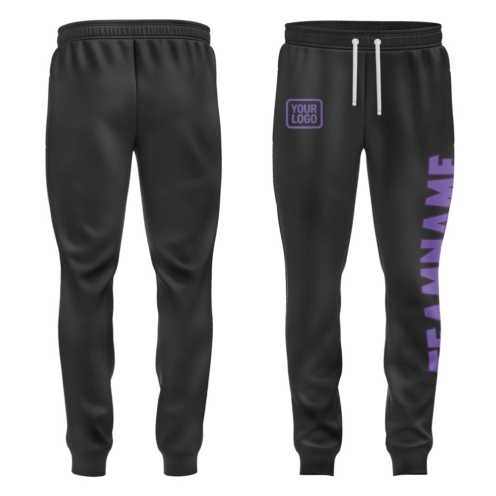 Custom Black Light Purple Pants
