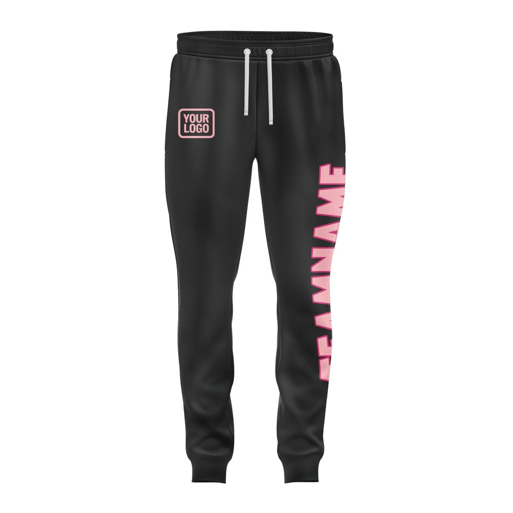 Custom Black Light Pink Pants