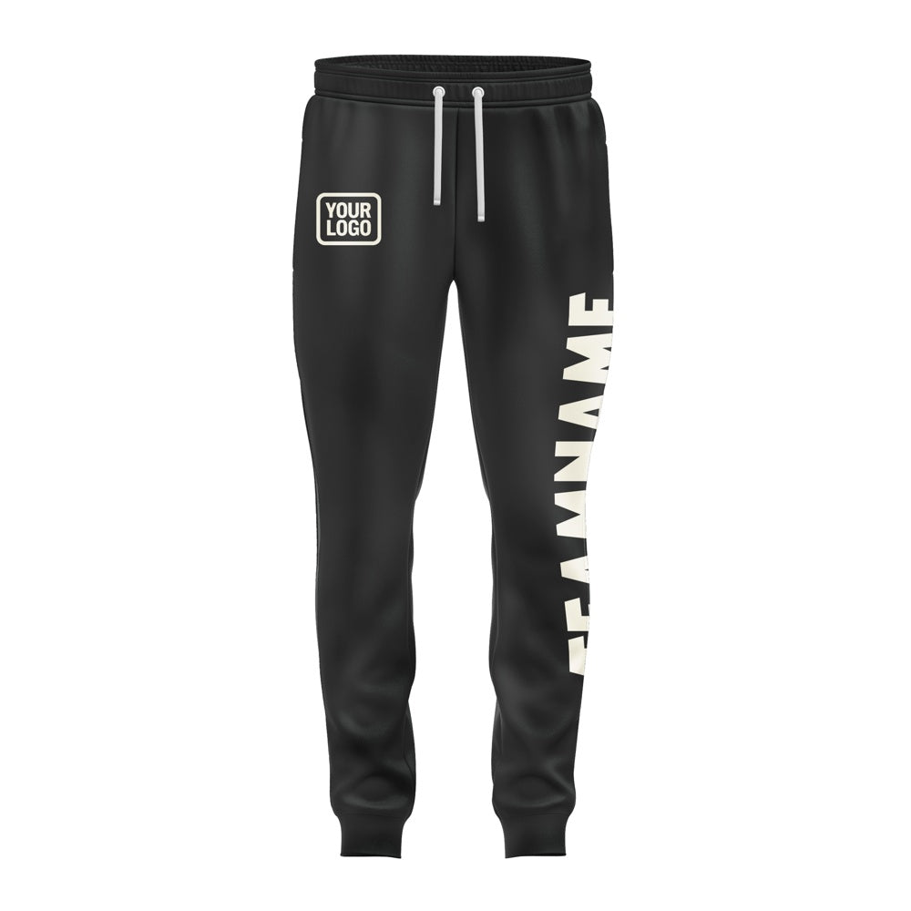 Custom Black Cream Pants