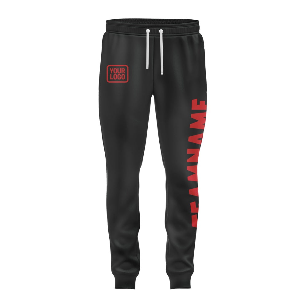 Custom Black Red Pants