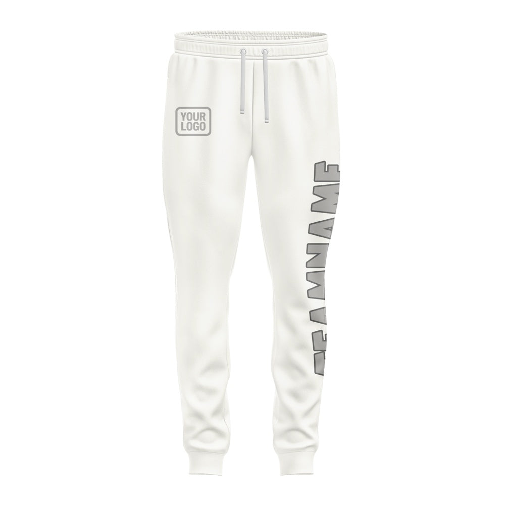 Custom White Gray Pants