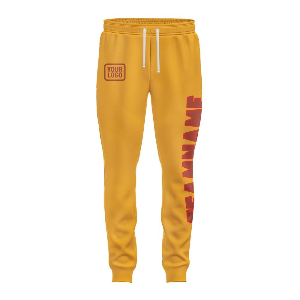 Custom Yellow Coral Red Pants