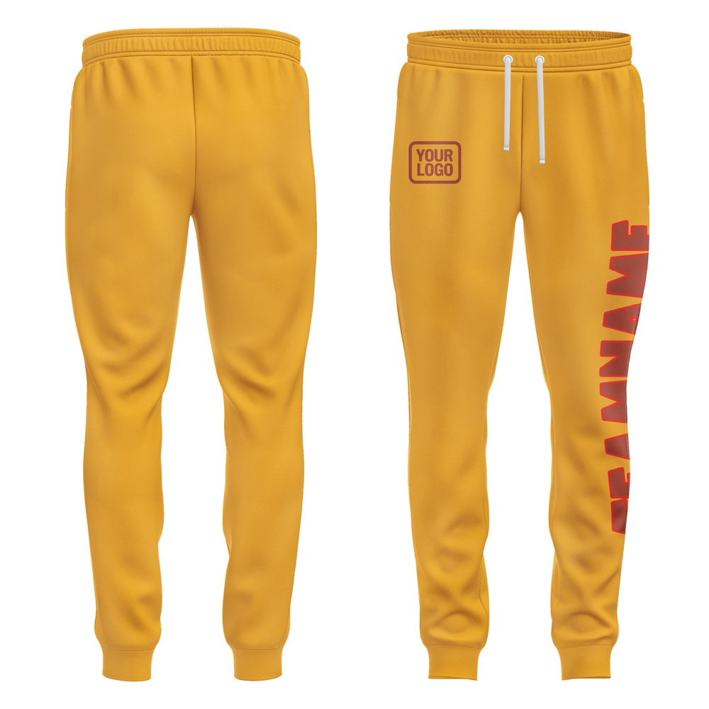 Custom Yellow Coral Red Pants