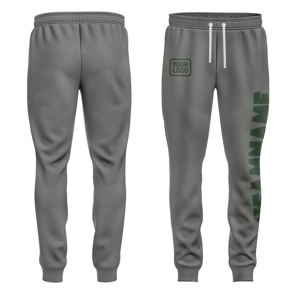 Custom Dark Grey Dark Green Pants