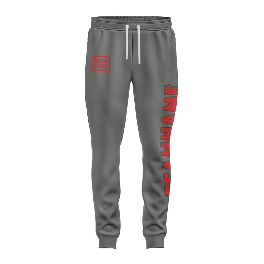 Custom Dark Grey Red Pants