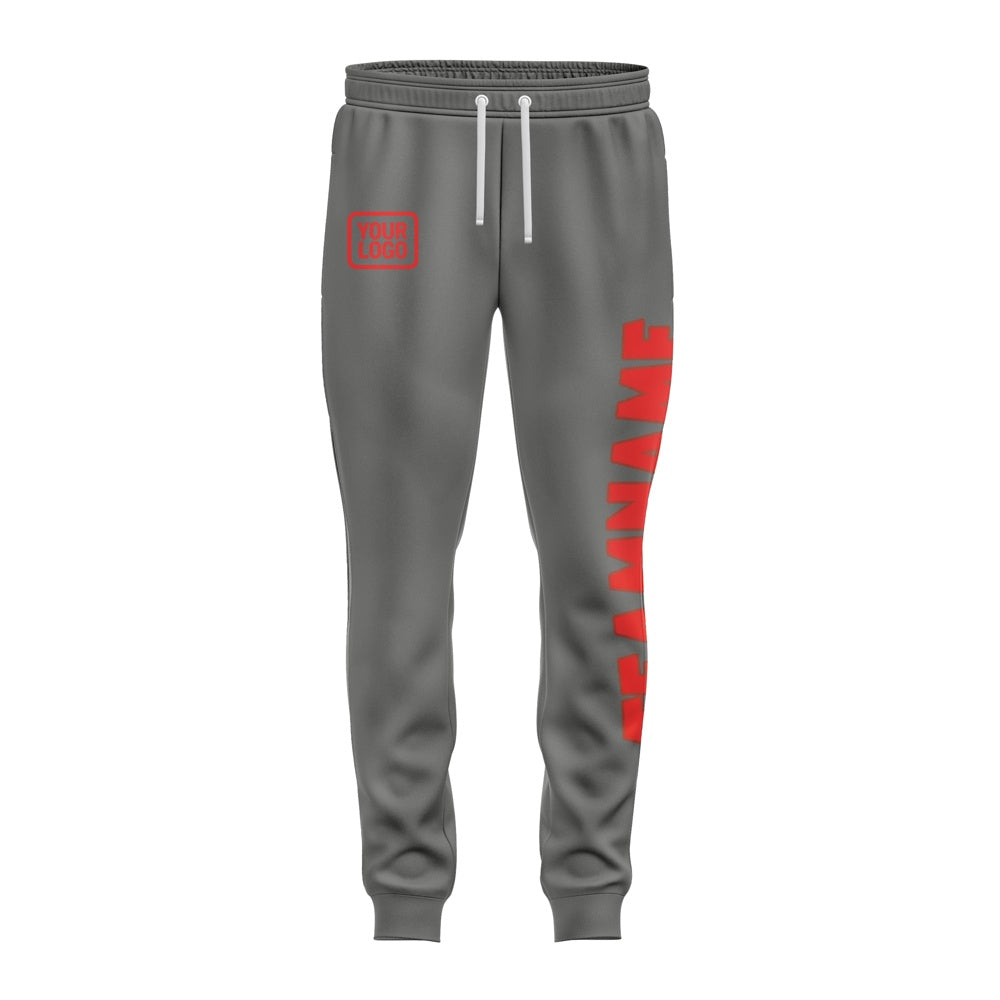 Custom Dark Grey Orange Red Pants