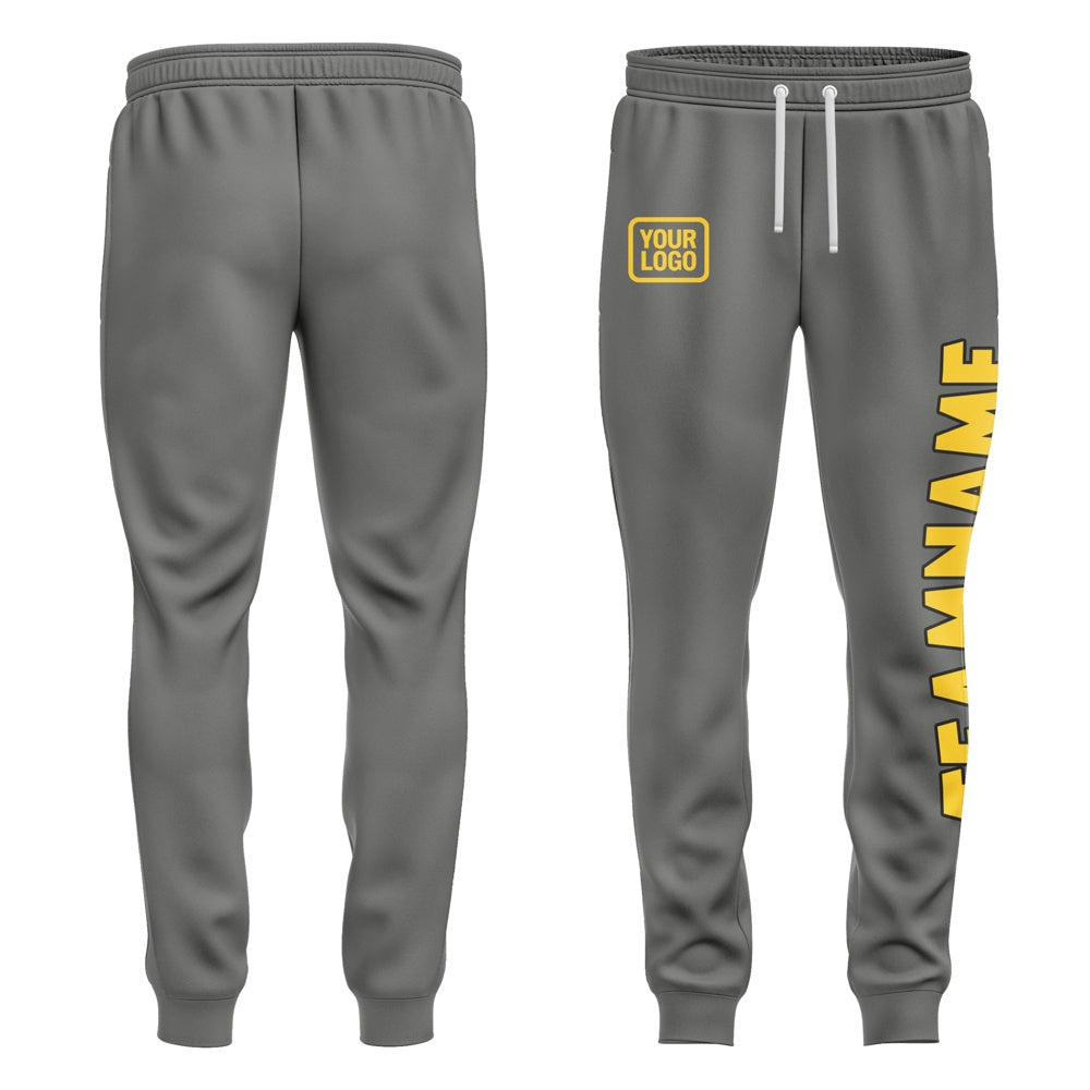 Custom Dark Grey Gold Pants