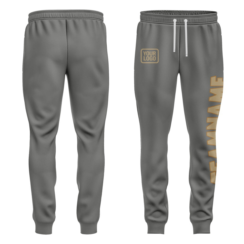 Custom Dark Grey Light Khaki Pants