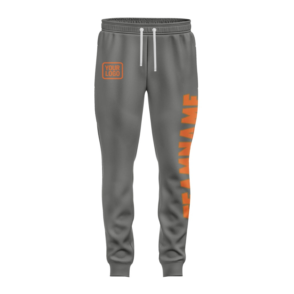 Custom Dark Grey Orange Pants