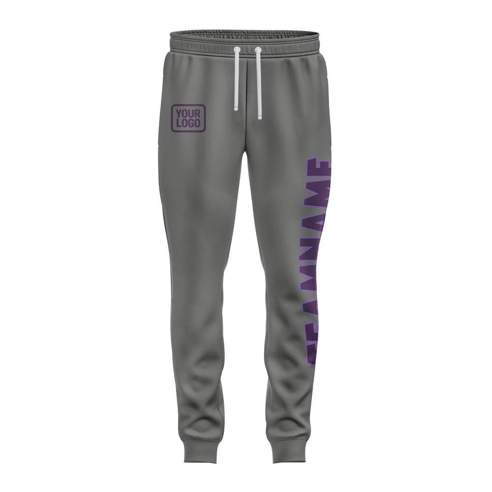 Custom Dark Grey Purple Pants