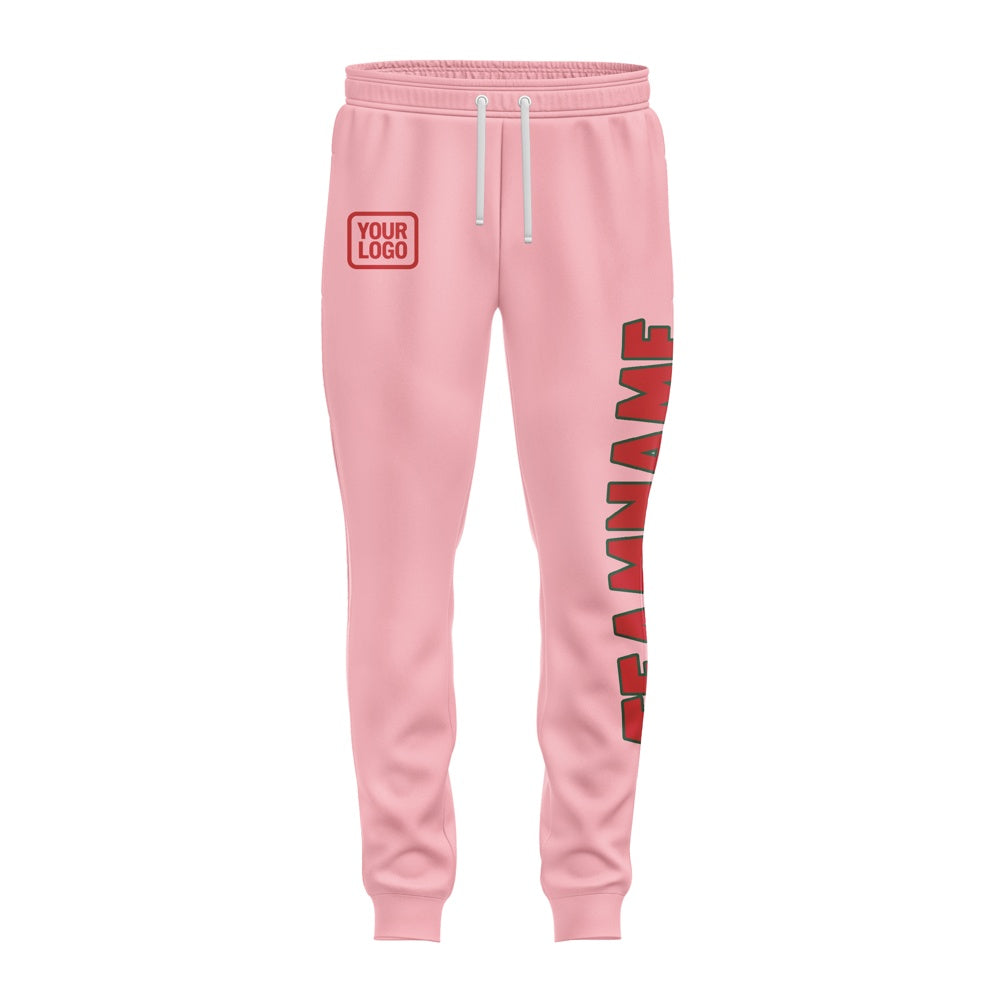 Custom Light Pink Red Pants