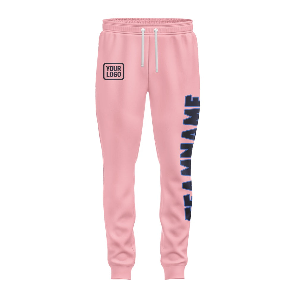Custom Light Pink Navy Pants
