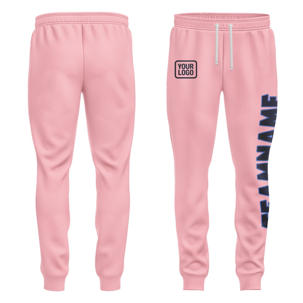 Custom Light Pink Navy Pants