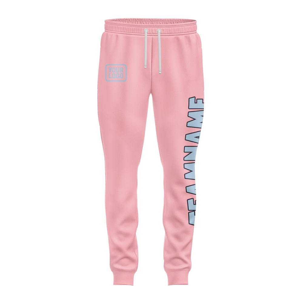 Custom Light Pink Light Blue Pants