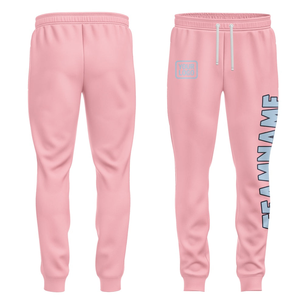 Custom Light Pink Light Blue Pants