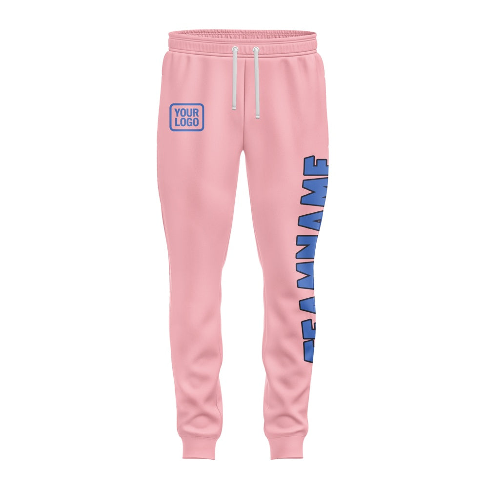 Custom Light Pink Sky Blue Pants