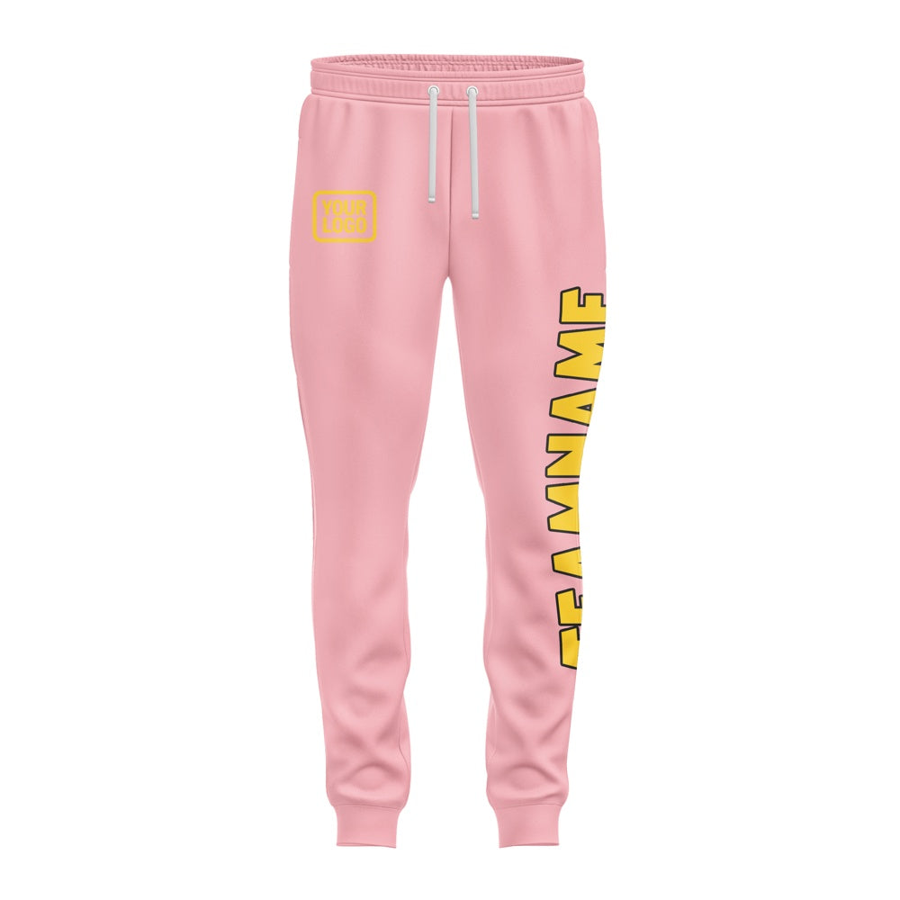 Custom Light Pink Gold Pants