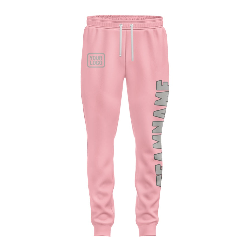 Custom Light Pink Gray Pants