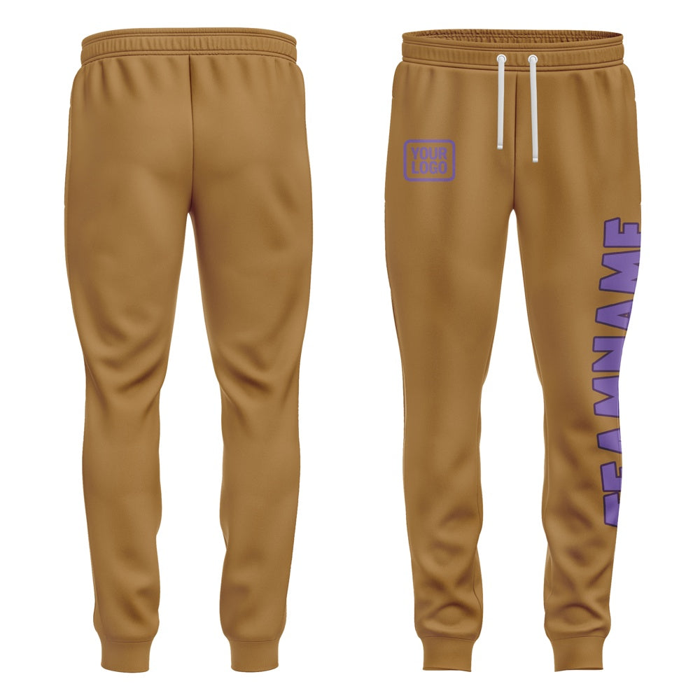 Custom Khaki Light Purple Pants