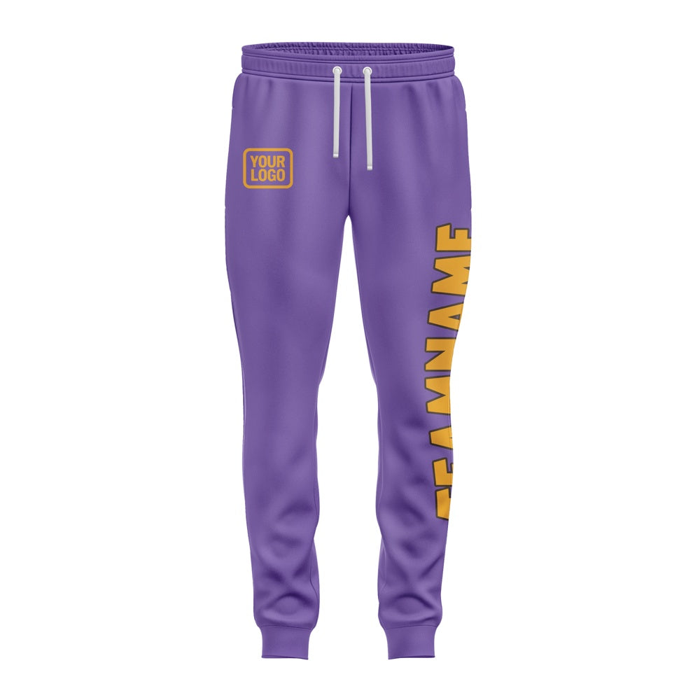 Custom Light Purple Yellow Pants