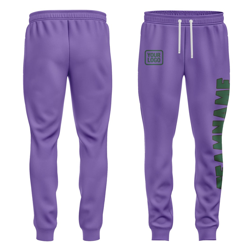 Custom Light Purple Green Pants