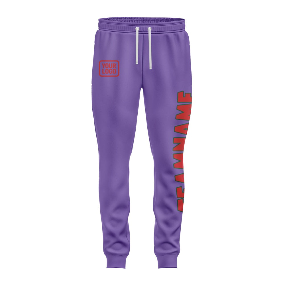 Custom Light Purple Red Pants