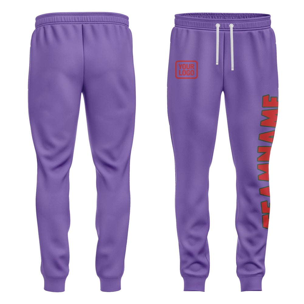 Custom Light Purple Red Pants
