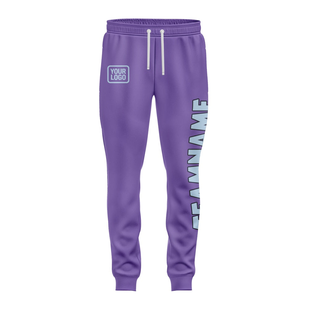 Custom Light Purple Light Blue Pants