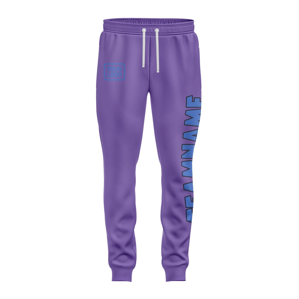 Custom Light Purple Sky Blue Pants