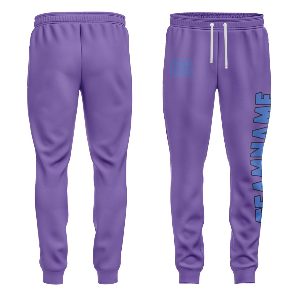 Custom Light Purple Sky Blue Pants