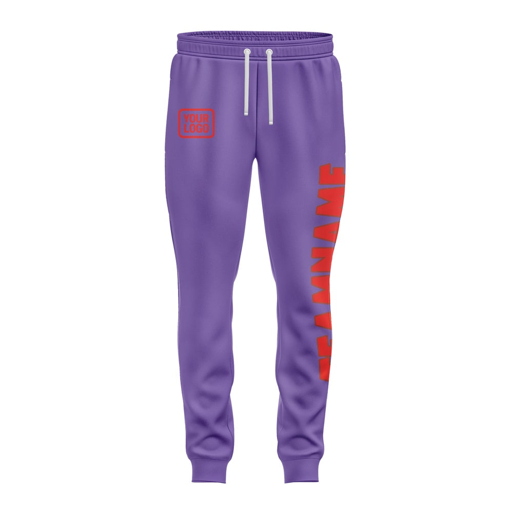 Custom Light Purple Orange Red Pants