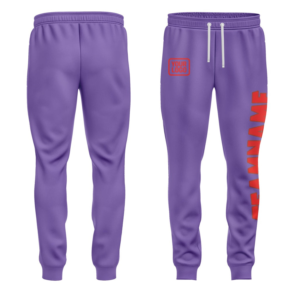 Custom Light Purple Orange Red Pants