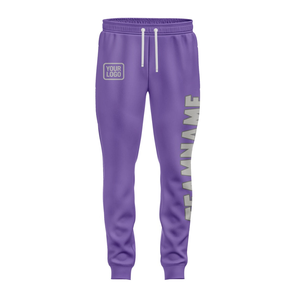 Custom Light Purple Gray Pants