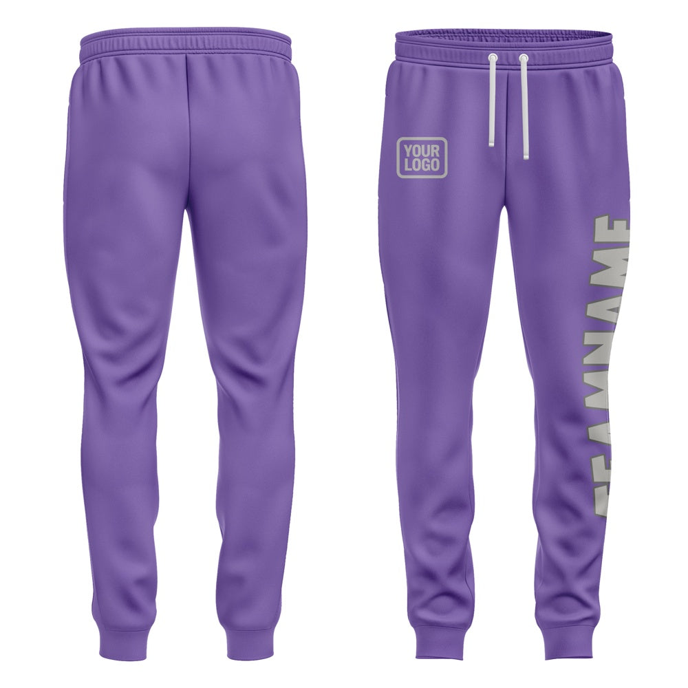 Custom Light Purple Gray Pants