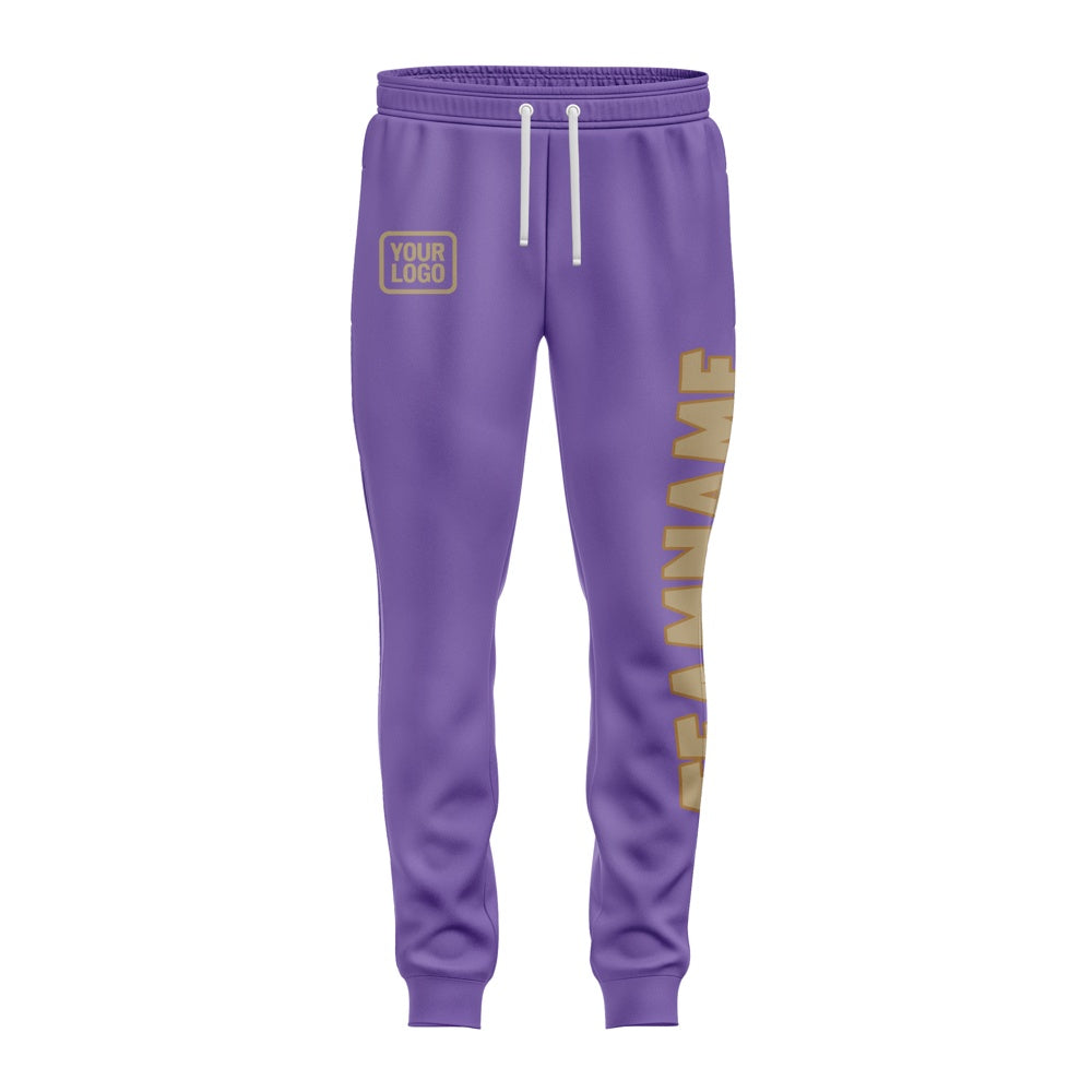 Custom Light Purple Light Khaki Pants