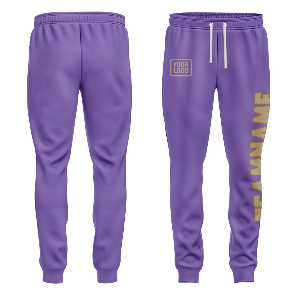 Custom Light Purple Light Khaki Pants