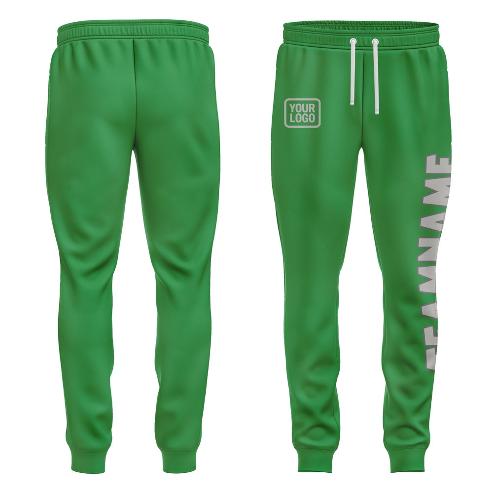 Custom Emerald Green Gray Pants