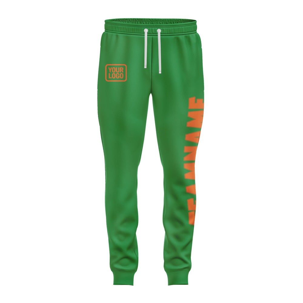Custom Emerald Green Orange Pants