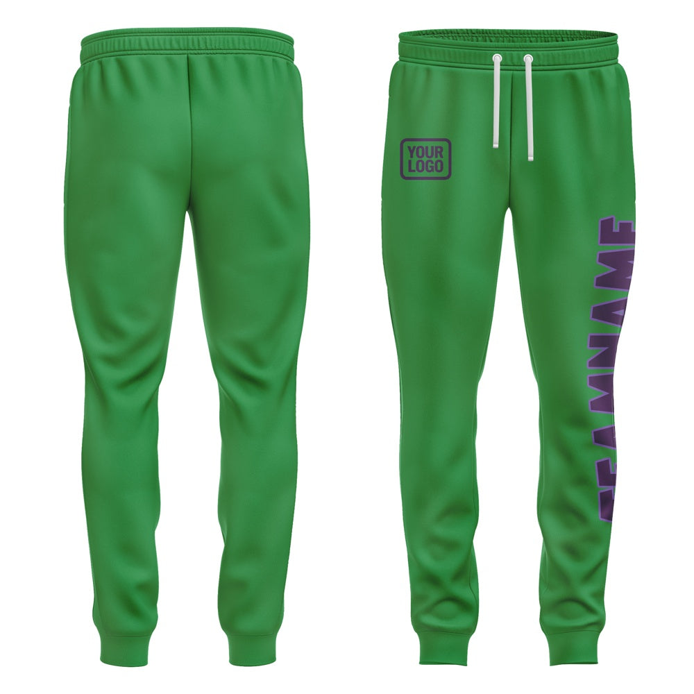 Custom Emerald Green Purple Pants