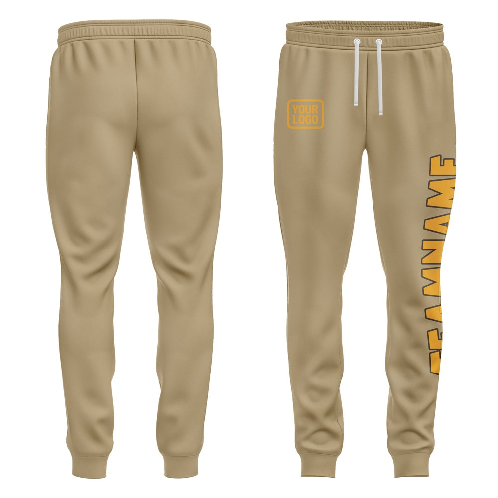 Custom Light Khaki Yellow Pants