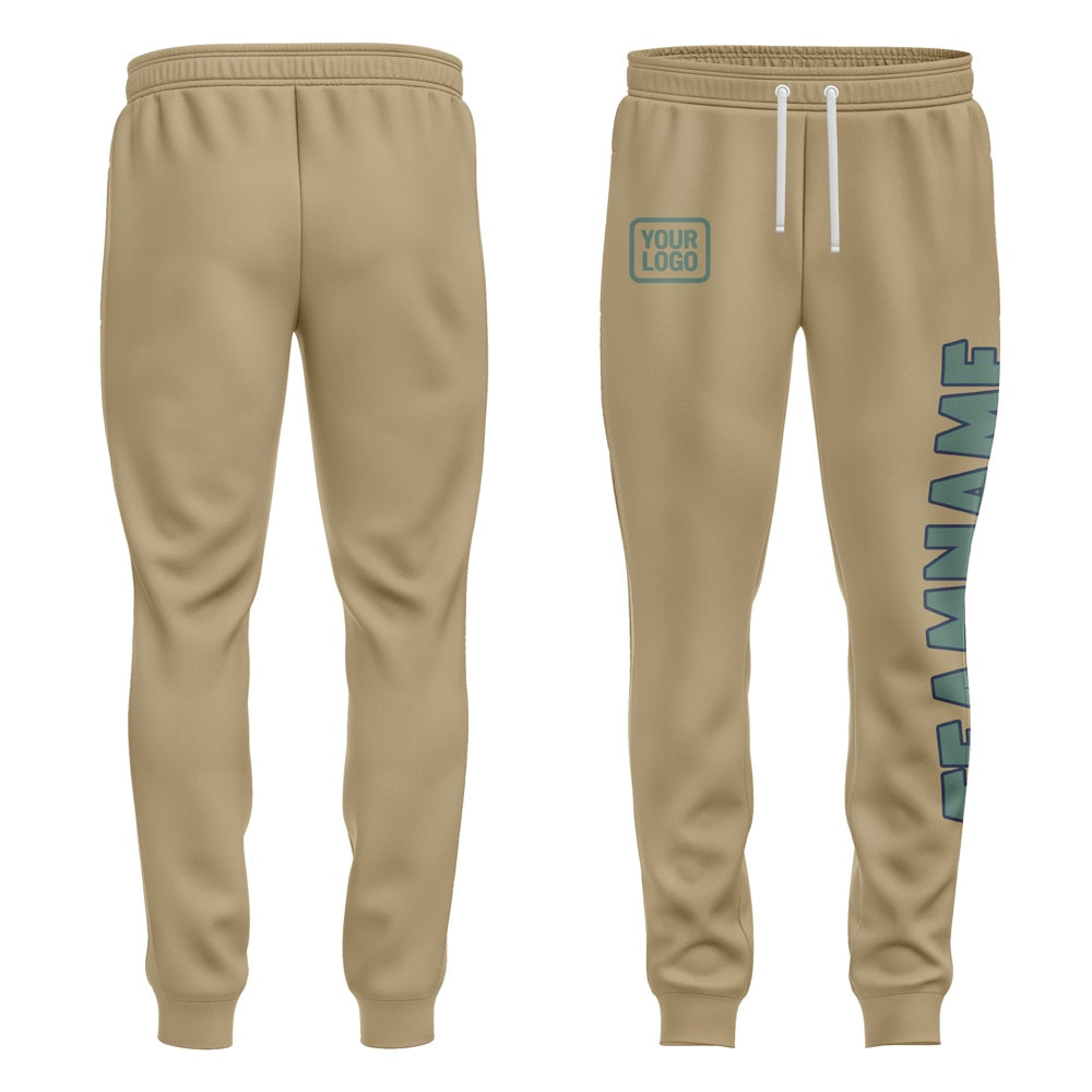 Custom Light Khaki Blue Green Pants