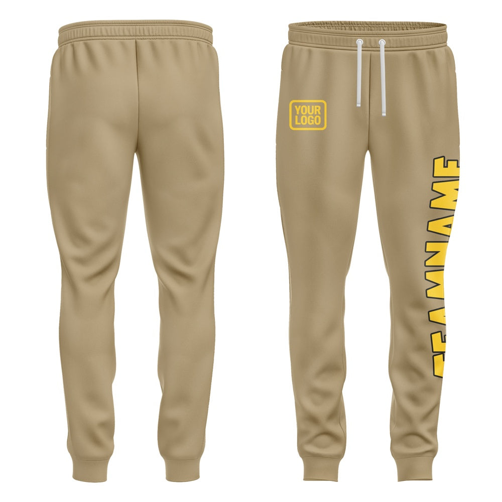 Custom Light Khaki Gold Pants