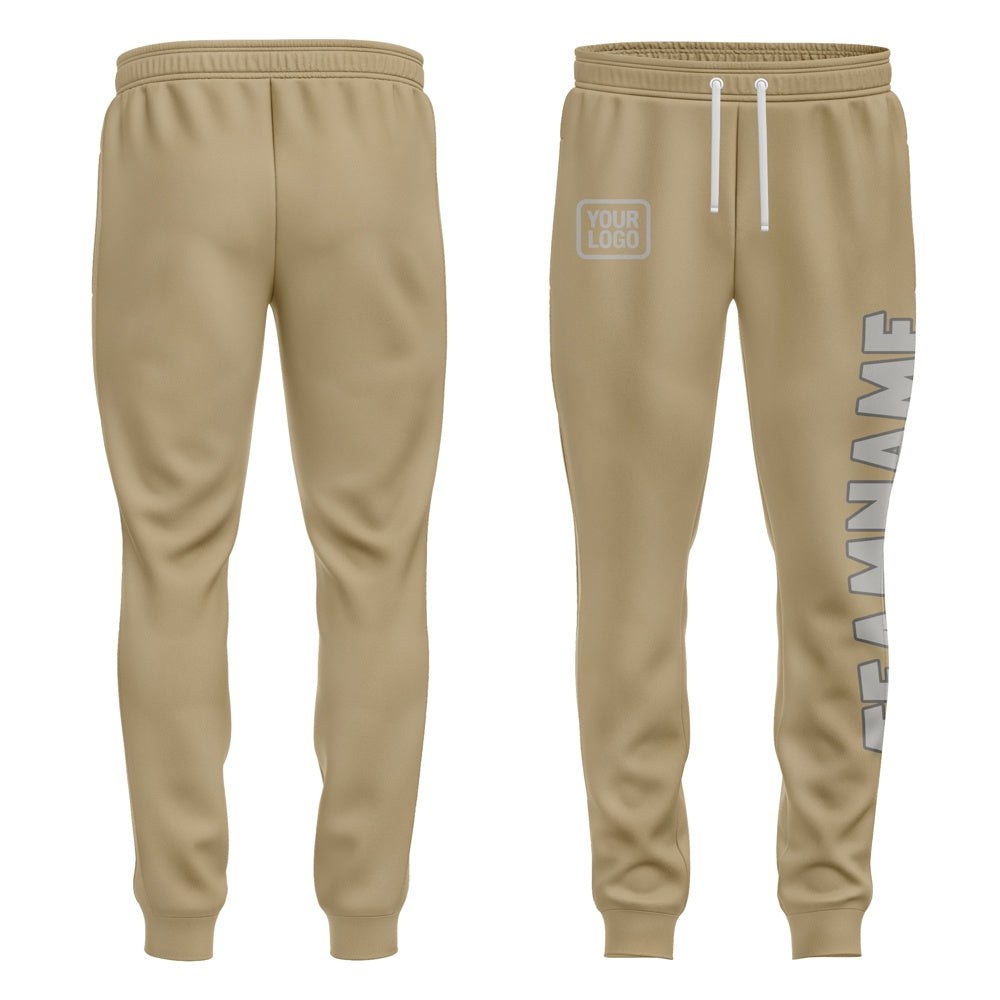 Custom Light Khaki Gray Pants