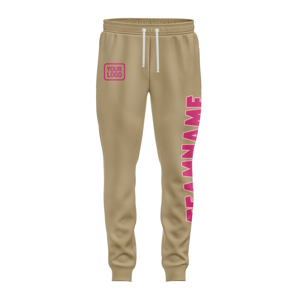 Custom Light Khaki Pink Pants