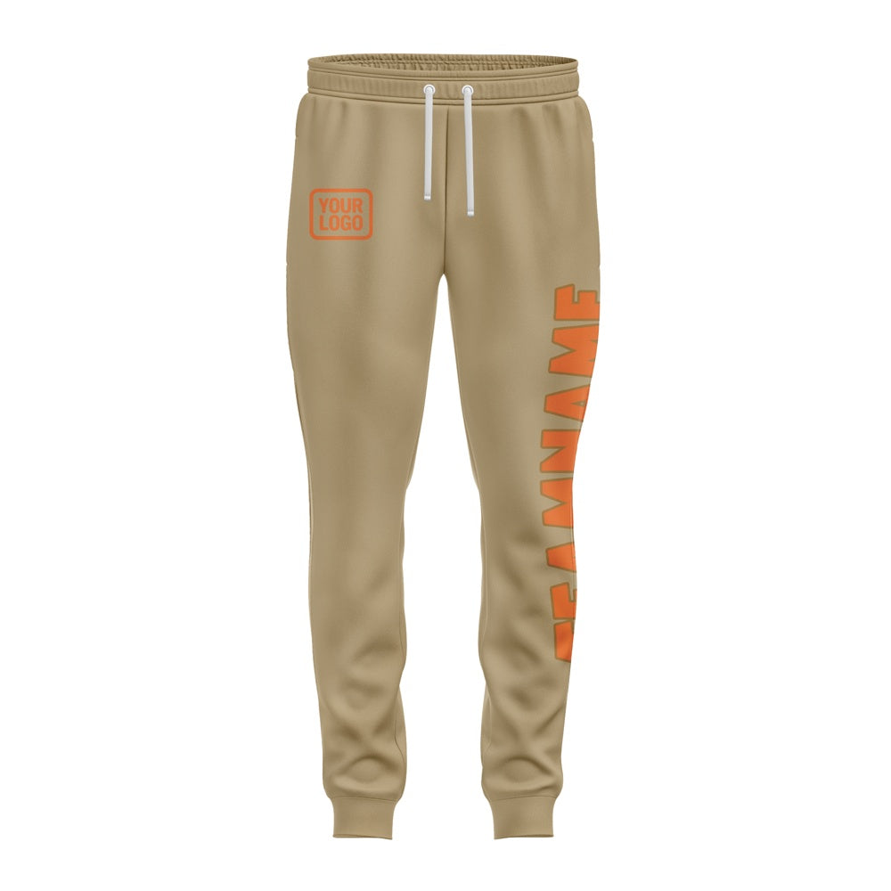 Custom Light Khaki Orange Pants