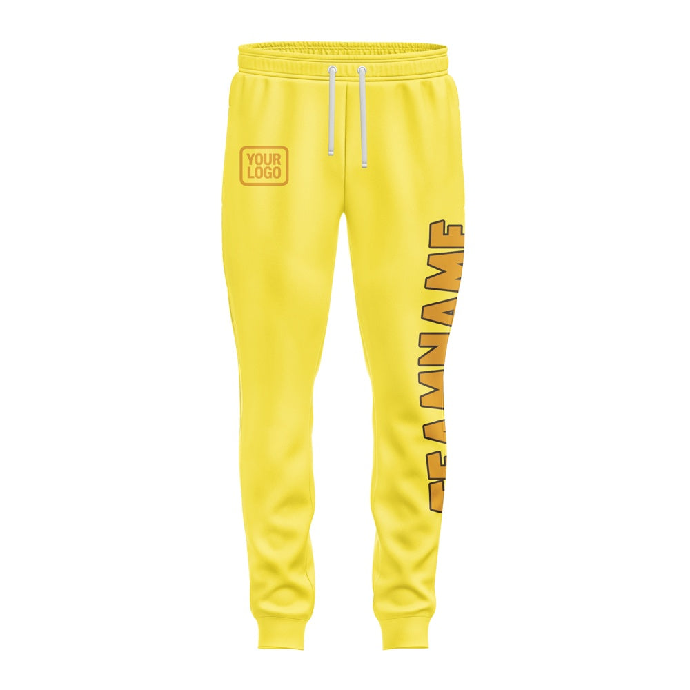 Custom Light Yellow Yellow Pants