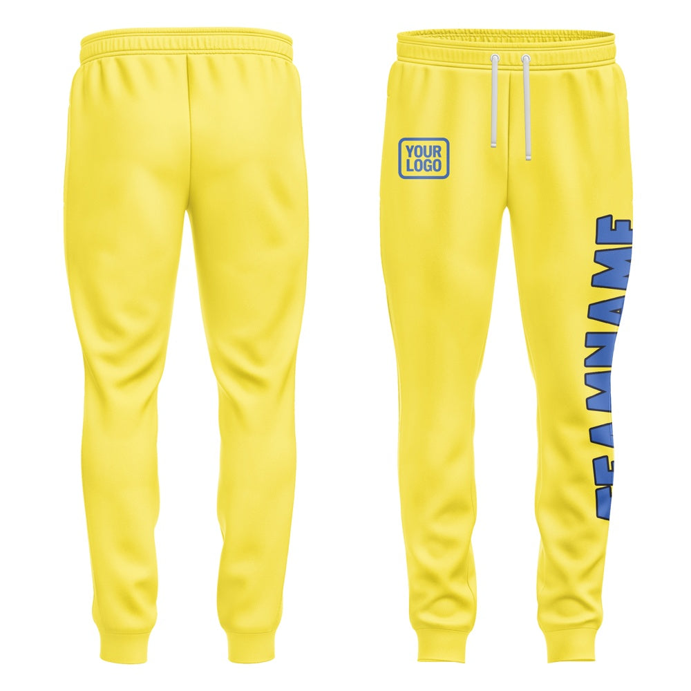 Custom Light Yellow Sky Blue Pants