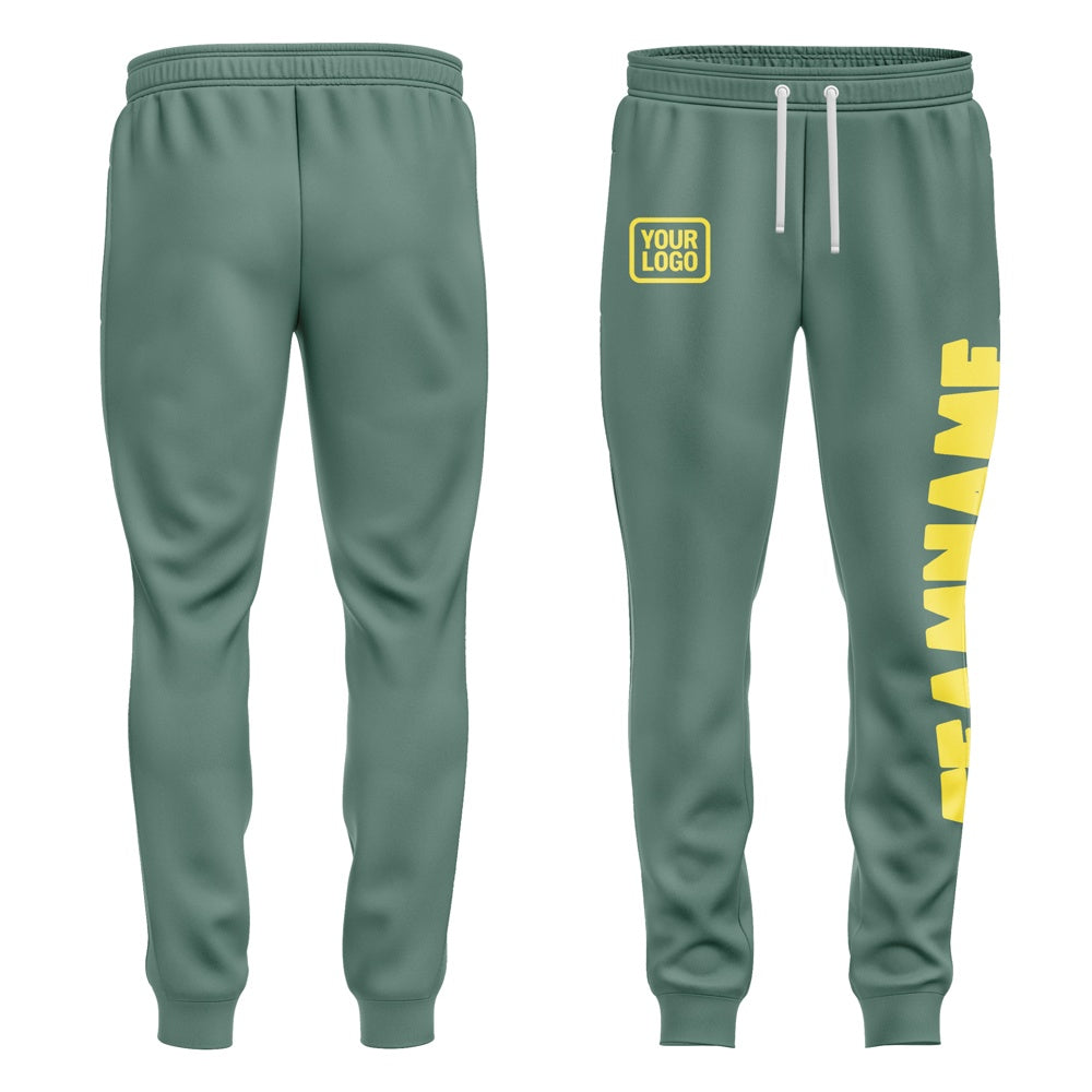 Custom Blue Green Light Yellow Pants