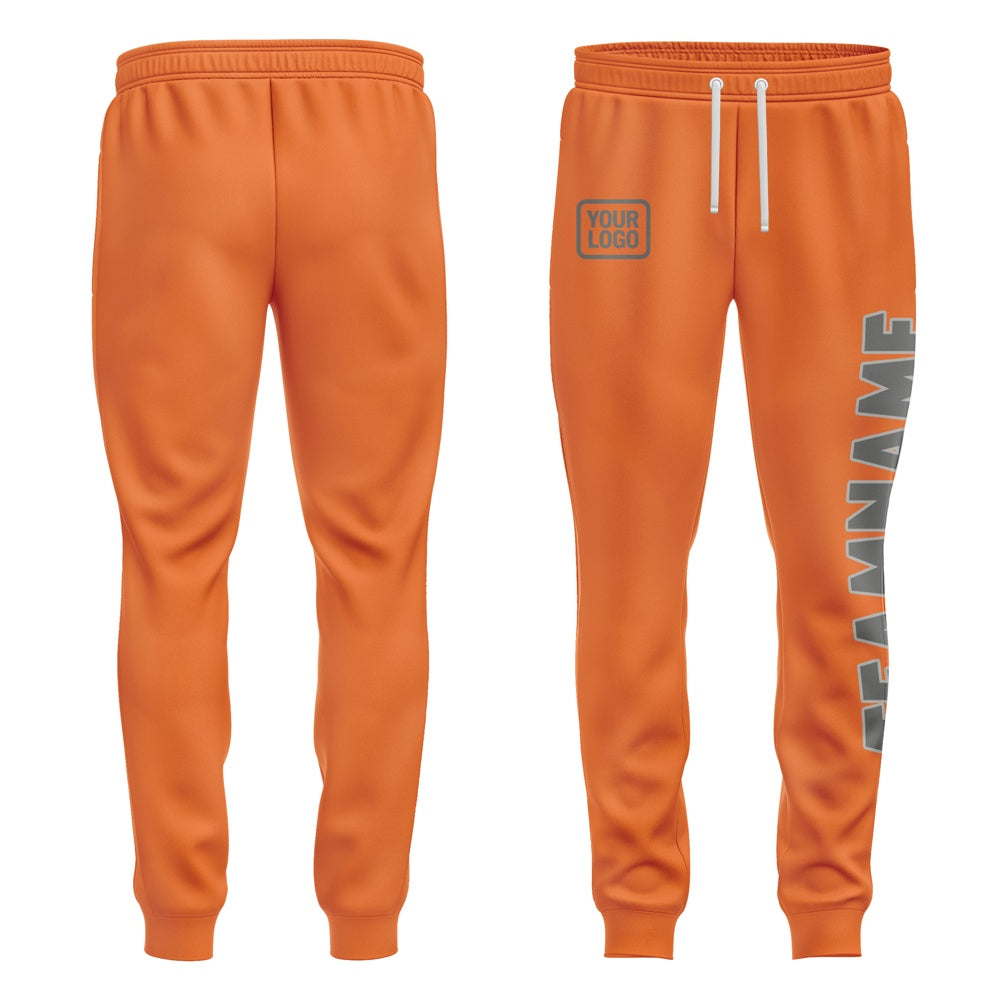 Custom Orange Dark Grey Pants