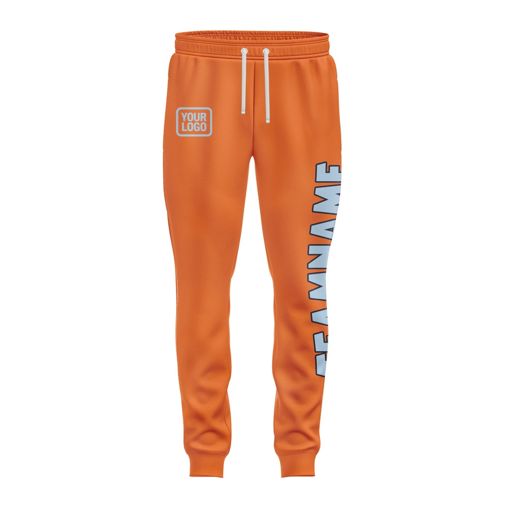 Custom Orange Light Blue Pants